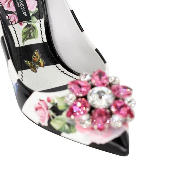 Dolce & Gabbana Crystal Embellished sz 35 Floral Pumps DG-S0408P-0005 - Picture 8 of 11
